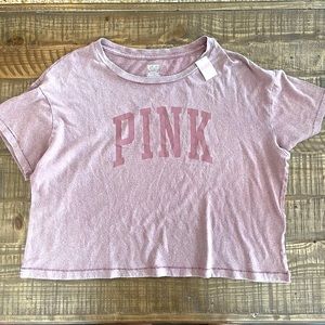 NWT pink cropped top